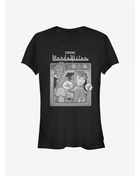 Limited-time Offer Marvel WandaVision Vintage T.V. Girls T-Shirt $7.97 T-Shirts