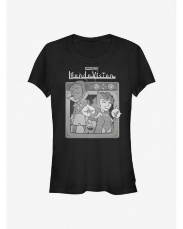 Limited-time Offer Marvel WandaVision Vintage T.V. Girls T-Shirt $7.97 T-Shirts