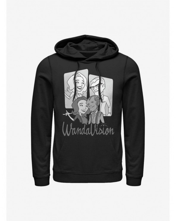 Bestselling Marvel WandaVision Retro Character Panels Hoodie $14.73 Hoodies