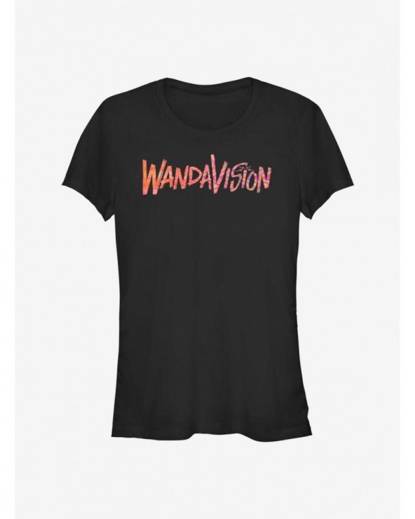 Low Price Marvel WandaVIsion Logo Girls T-Shirt $7.97 T-Shirts