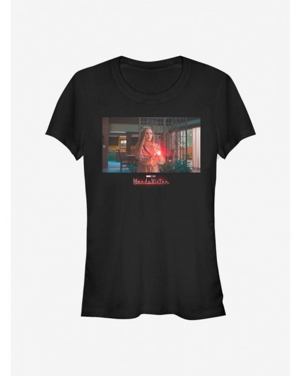 Special Marvel WandaVision Scarlet Witch Photo Reel Girls T-Shirt $8.72 T-Shirts