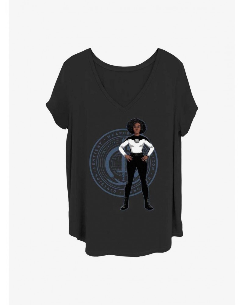 Discount Sale Marvel WandaVision Rambeau Badge Girls T-Shirt Plus Size $9.71 T-Shirts