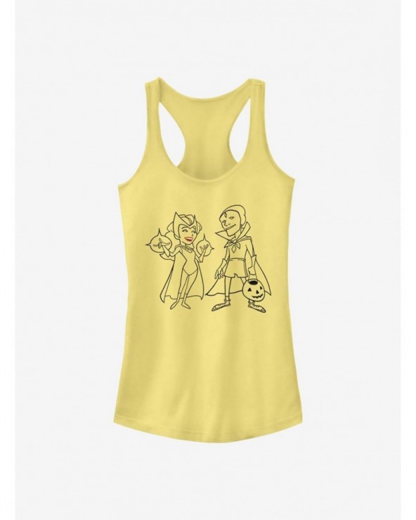 Pre-sale Marvel WandaVision Unusual Couple Simple Ink Girls Tank $6.77 Tanks