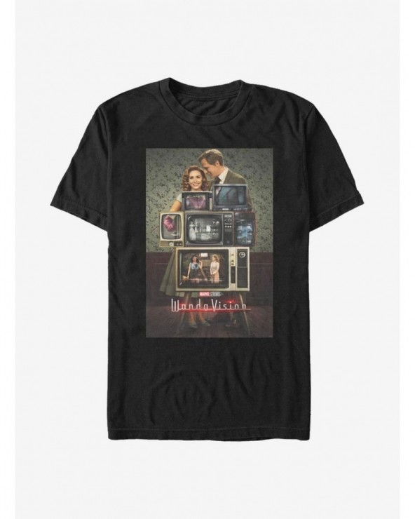 Value Item Marvel WandaVision WV Poster Through The Years T-Shirt $11.23 T-Shirts