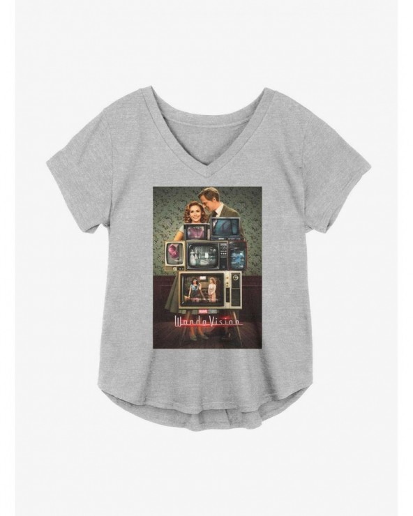 Wholesale Marvel WandaVision Through The Years Girls Plus Size T-Shirt $10.64 T-Shirts