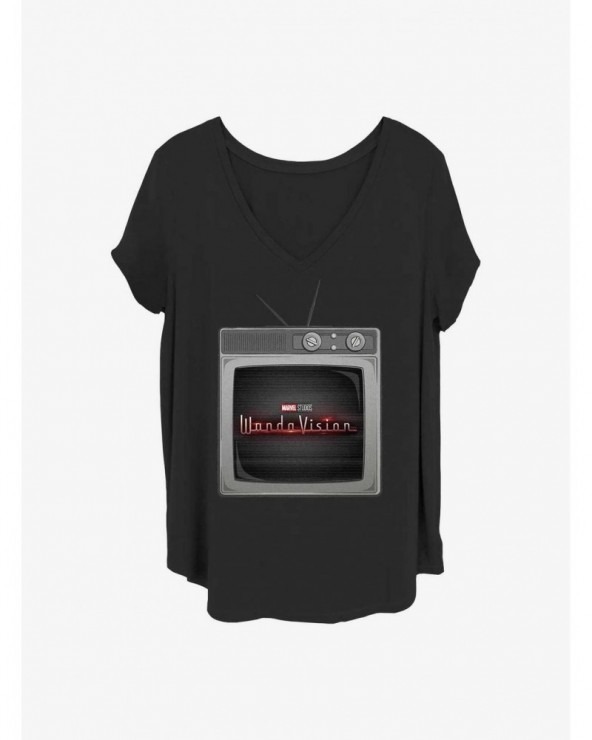 New Arrival Marvel WandaVision Wanda Tv Girls T-Shirt Plus Size $10.64 T-Shirts