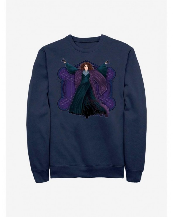 New Arrival Marvel WandaVision Agatha Witch Crew Sweatshirt $14.46 Sweatshirts