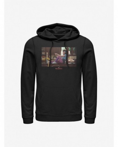 Low Price Marvel WandaVision Best Neighbor Agatha Hoodie $12.93 Hoodies