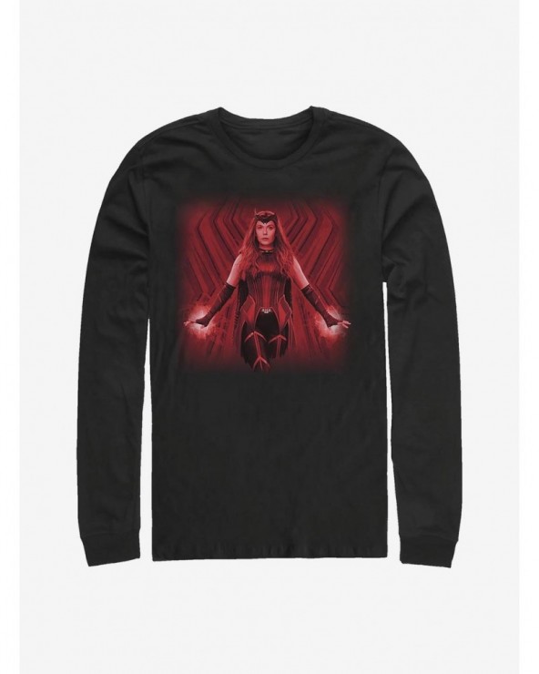 Limited-time Offer Marvel WandaVision Powerful Scarlet Witch Long-Sleeve T-Shirt $11.32 T-Shirts