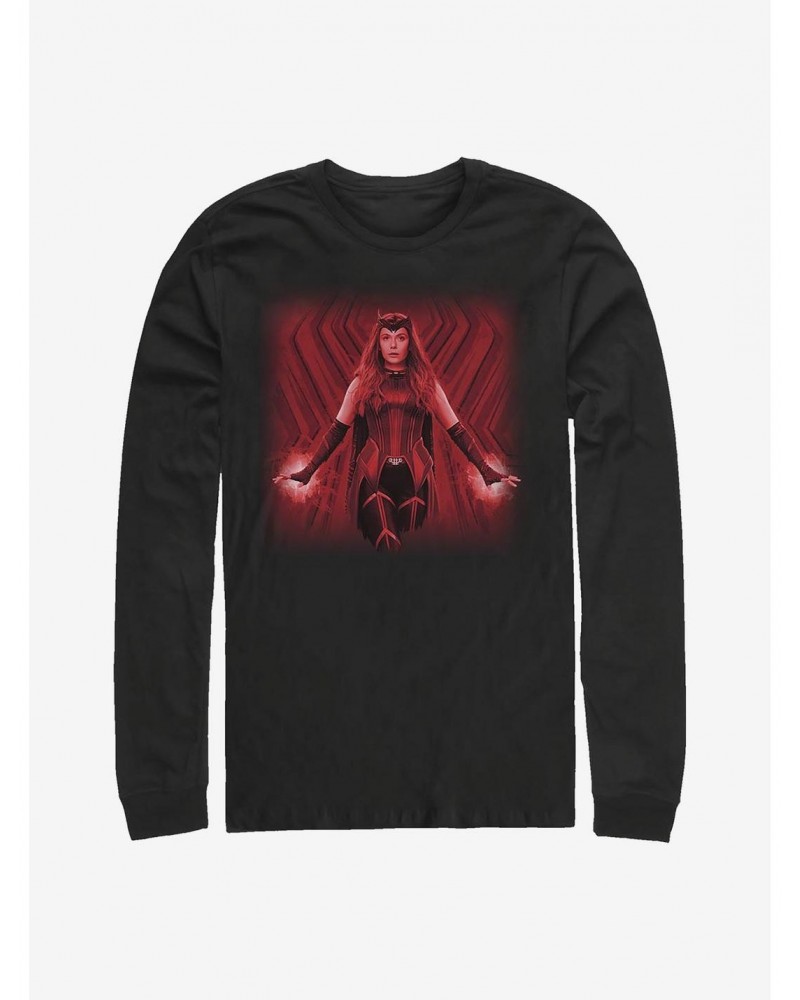 Limited-time Offer Marvel WandaVision Powerful Scarlet Witch Long-Sleeve T-Shirt $11.32 T-Shirts