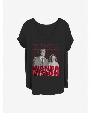 Value for Money Marvel WandaVision Couple Girls T-Shirt Plus Size $10.17 T-Shirts