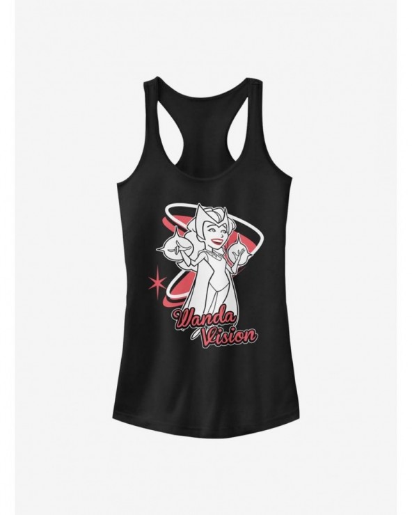 Discount Marvel WandaVision Wanda Special Girls Tank $6.57 Tanks