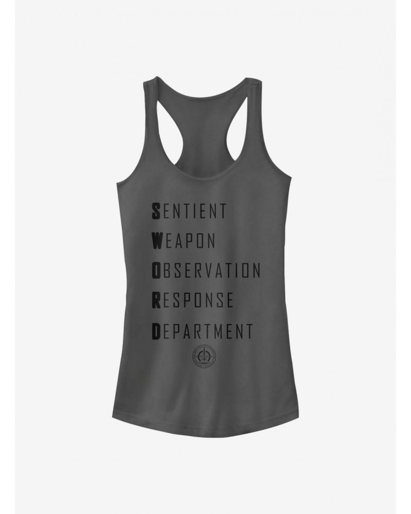 Fashion Marvel WandaVision S.W.O.R.D Acronym Girls Tank $9.36 Tanks