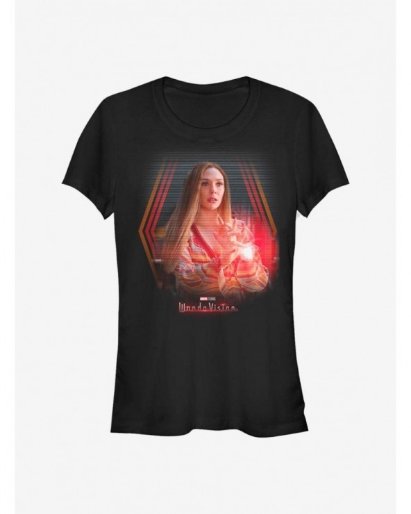 Big Sale Marvel WandaVision Wanda's Powers Girls T-Shirt $10.21 T-Shirts