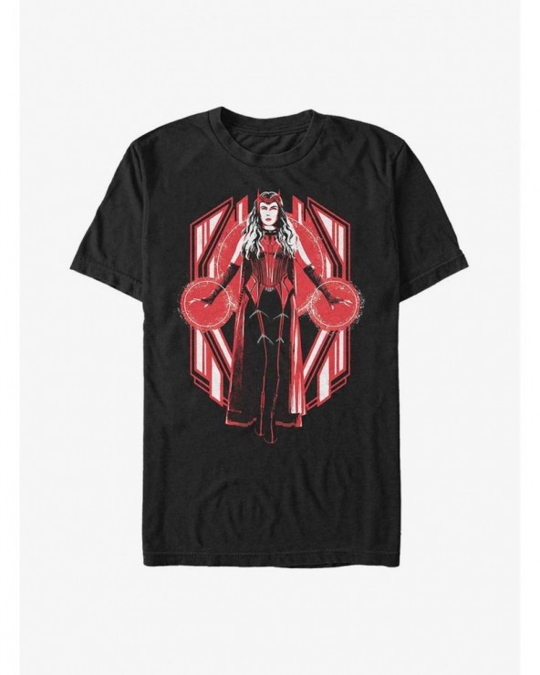 Hot Sale Marvel WandaVision Scarlet Witch T-Shirt $9.27 T-Shirts