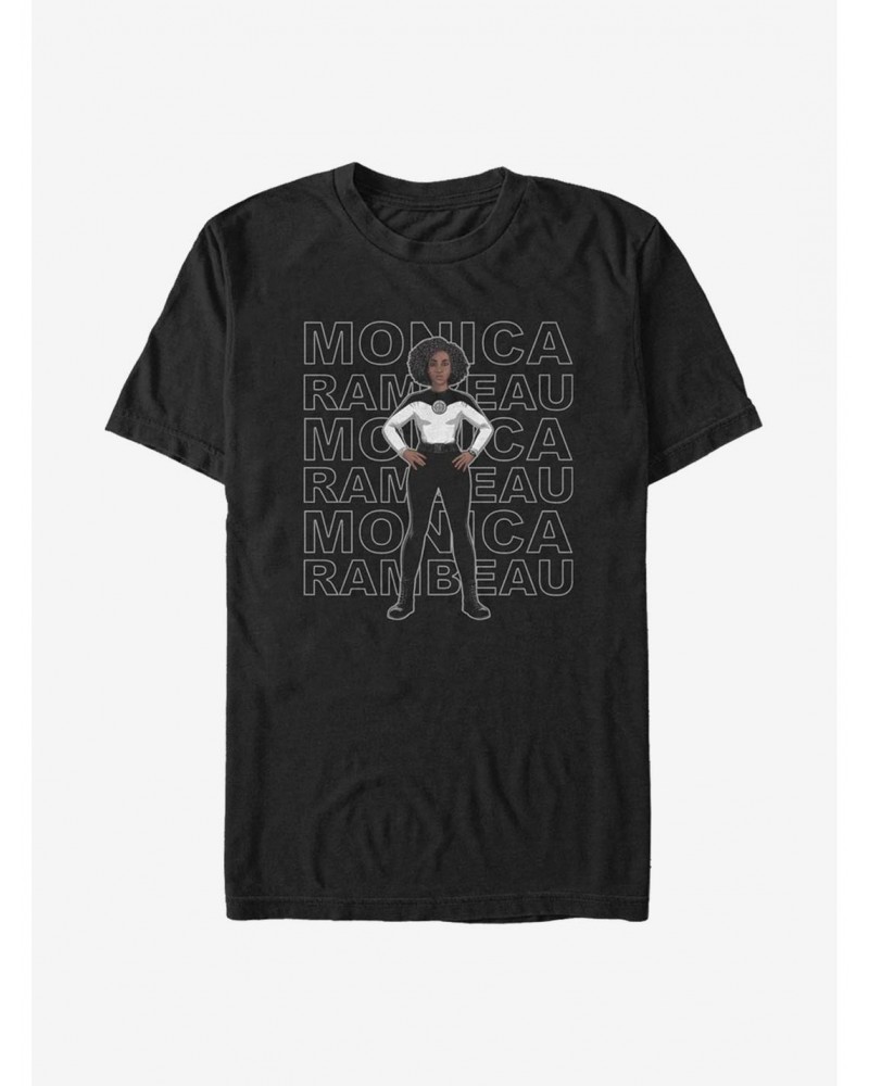 Limited Time Special Marvel WandaVision S.W.O.R.D Agent Monica Stack T-Shirt $7.17 T-Shirts