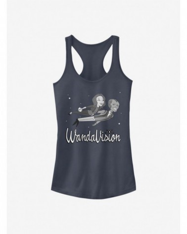 Absolute Discount Marvel WandaVision Flying Stars Girls Tank $7.37 Tanks