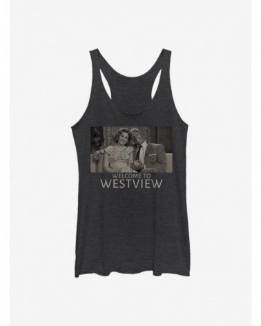 Premium Marvel WandaVision Welcome To Westview Girls Tank $10.15 Tanks