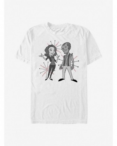 Seasonal Sale Marvel WandaVision The Couple T-Shirt $8.60 T-Shirts