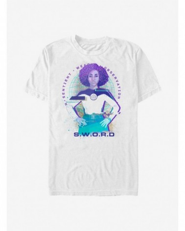 Absolute Discount Extra Soft Marvel WandaVision S.W.O.R.D Glitch T-Shirt $13.58 T-Shirts