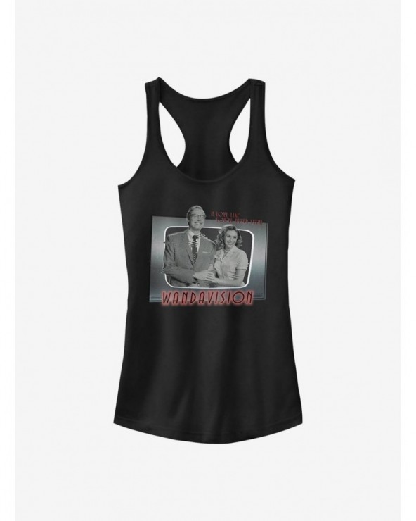 Unique Marvel WandaVision Romantic Couple Girls Tank $5.98 Tanks