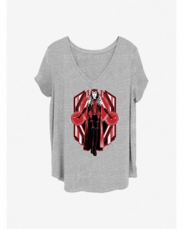 Seasonal Sale Marvel WandaVision Scarlet Witch Girls T-Shirt Plus Size $10.64 T-Shirts