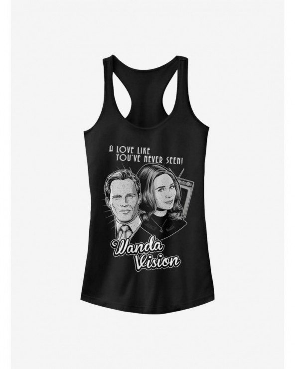 Big Sale Marvel WandaVision Unseen Love Wanda Girls Tank $6.77 Tanks