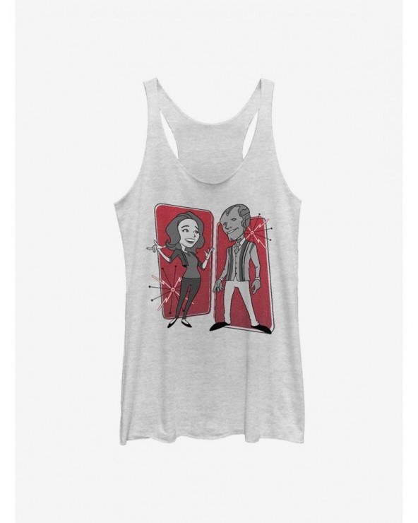 Flash Deal Marvel WandaVision Retro Panels Girls Tank $9.74 Tanks