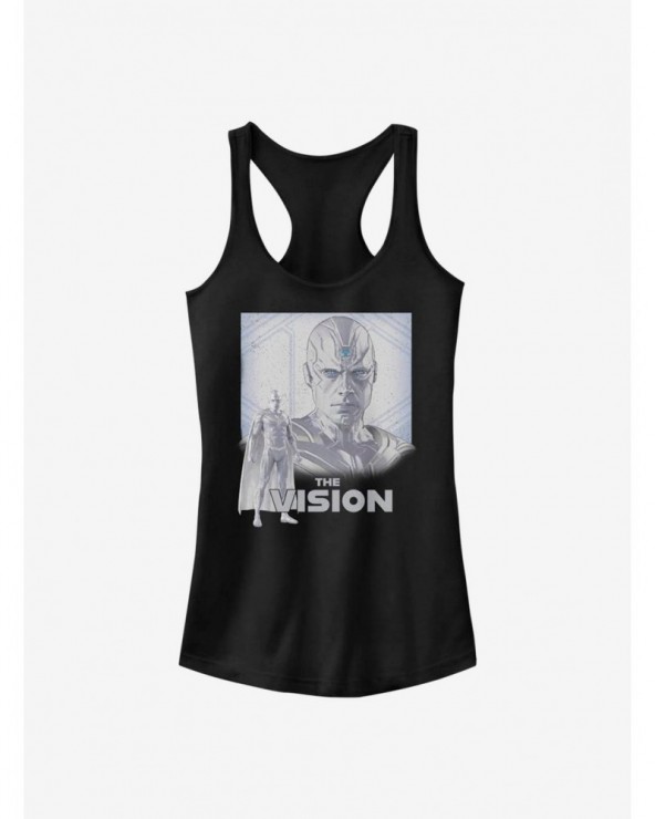 Hot Sale Marvel WandaVision Sentient Weapon Vision Girls Tank $5.98 Tanks