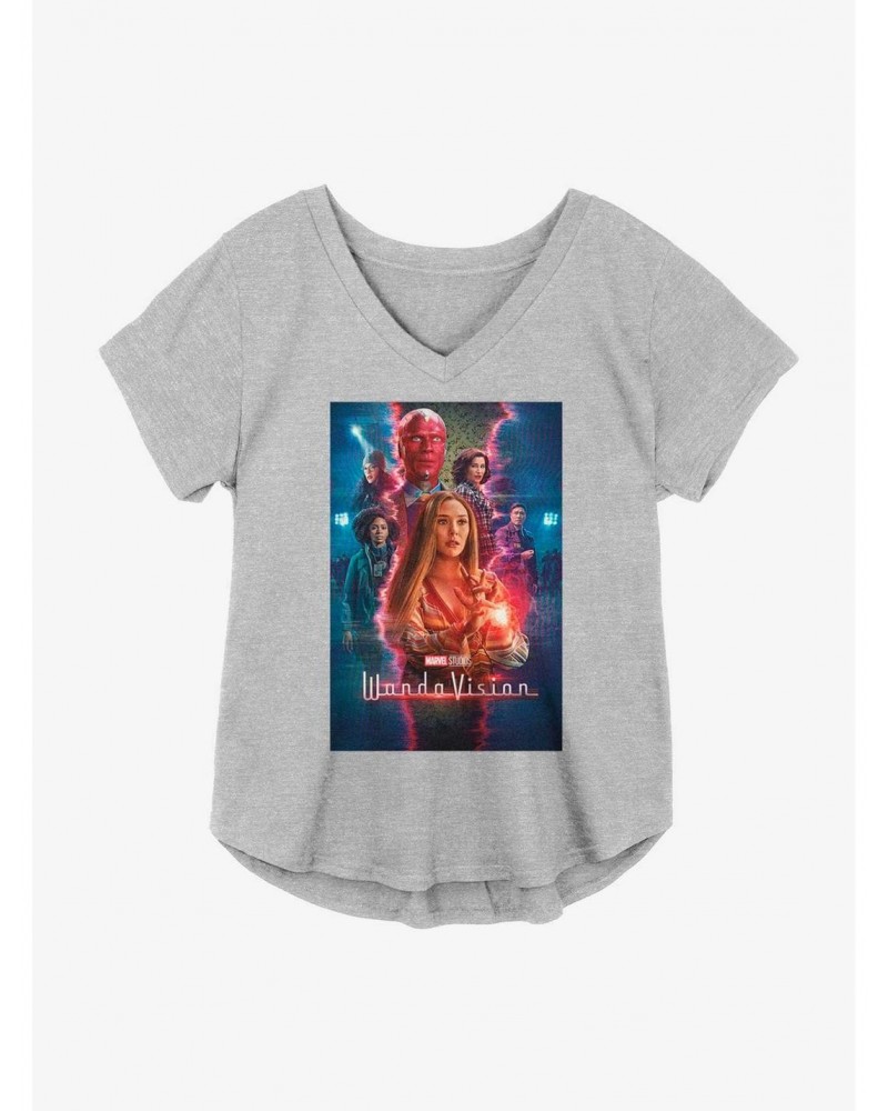 Best Deal Marvel WandaVision TV Magic Poster Girls Plus Size T-Shirt $10.87 T-Shirts