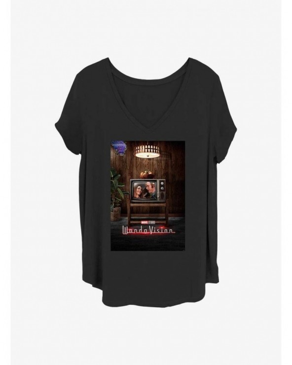 Low Price Marvel WandaVision 70's Poster Girls T-Shirt Plus Size $9.25 T-Shirts