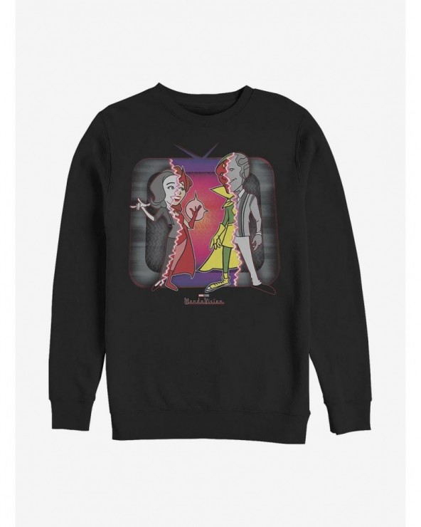 Clearance Marvel WandaVision Secret Identities Crew Sweatshirt $8.86 Sweatshirts