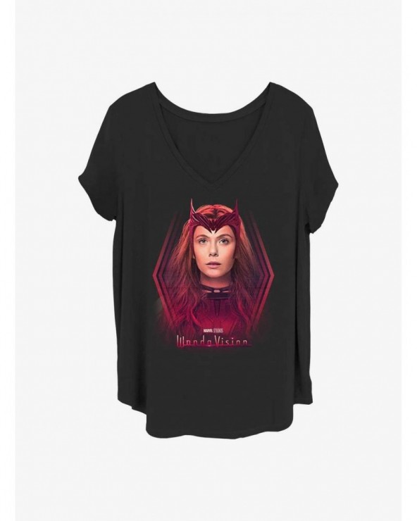 Limited-time Offer Marvel WandaVision Scarlet Witch Girls T-Shirt Plus Size $10.87 T-Shirts