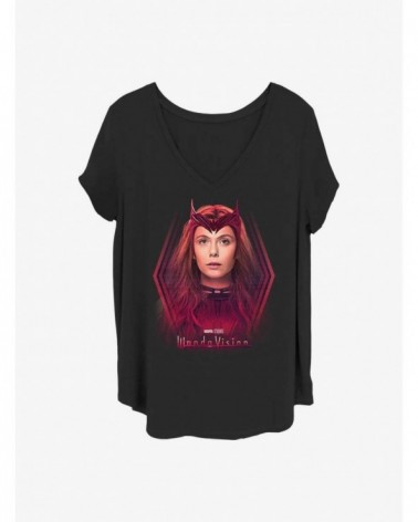 Limited-time Offer Marvel WandaVision Scarlet Witch Girls T-Shirt Plus Size $10.87 T-Shirts