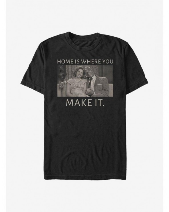 Exclusive Marvel WandaVision Home Is Where You Make It T-Shirt $11.47 T-Shirts