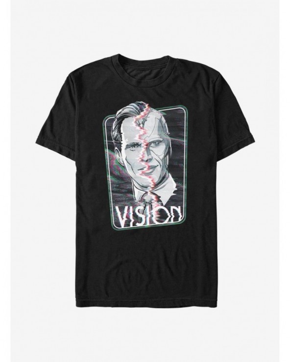 Hot Selling Marvel WandaVision Split Vision T-Shirt $11.47 T-Shirts