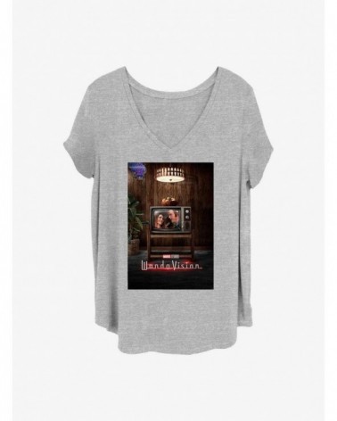 Sale Item Marvel WandaVision 70's Poster Girls T-Shirt Plus Size $7.40 T-Shirts