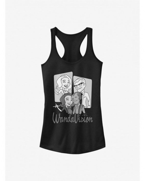 Seasonal Sale Marvel WandaVision WandaVision Character Panels Girls Tank $6.57 Tanks