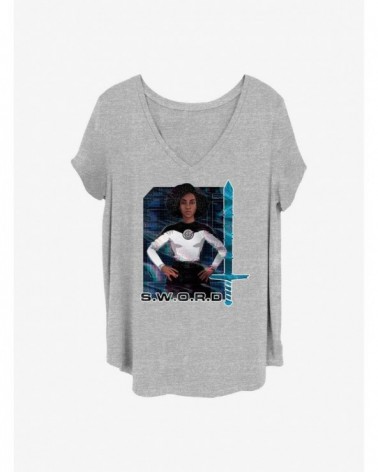 Limited-time Offer Marvel WandaVision Rambeau Glitch Girls T-Shirt Plus Size $9.94 T-Shirts