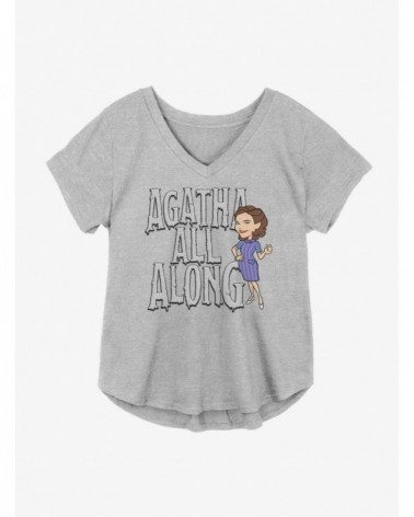 Unique Marvel WandaVision Agatha All Along Girls Plus Size T-Shirt $11.56 T-Shirts