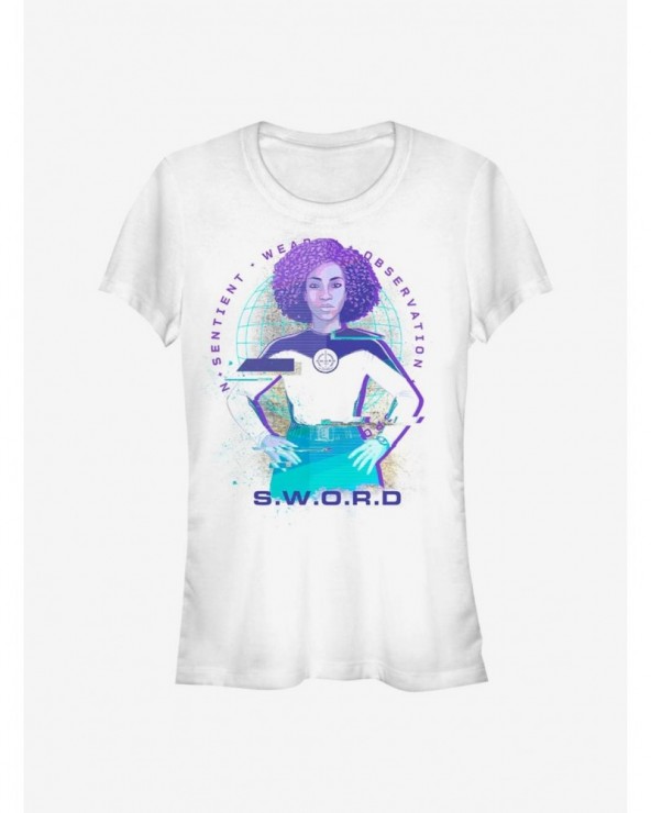 Trendy Marvel WandaVision S.W.O.R.D Glitch Girls T-Shirt $10.71 T-Shirts