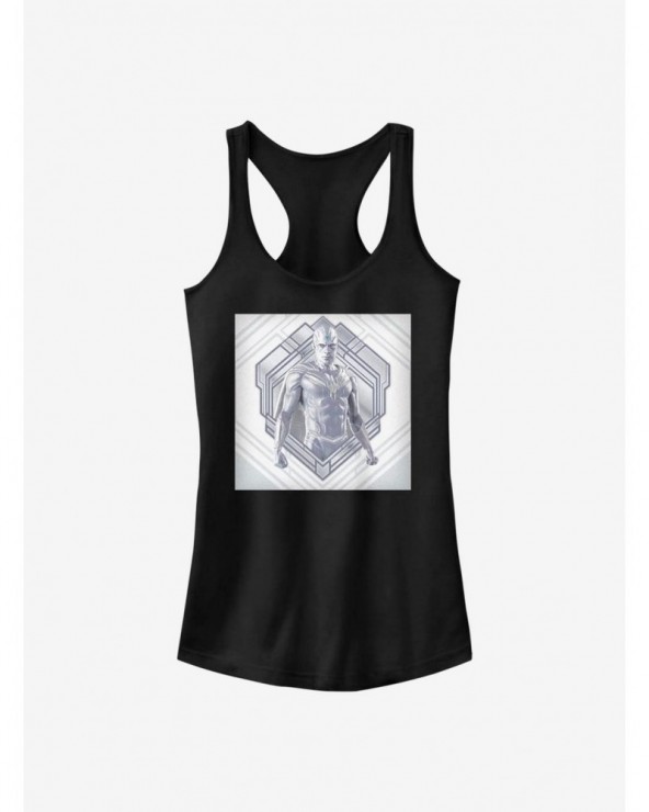 Discount Marvel WandaVision Vision Pose Girls Tank $5.98 Tanks