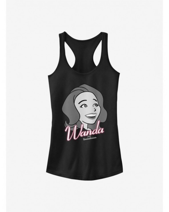 Huge Discount Marvel WandaVision Wanda Smiles Girls Tank $8.76 Tanks