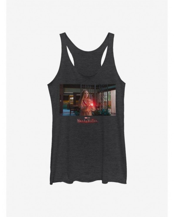 Exclusive Price Marvel WandaVision Wanda Power Girls Tank $7.87 Tanks