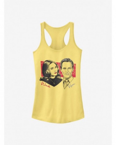 Limited-time Offer Marvel WandaVision Classic Couple Print Girls Tank $9.56 Tanks