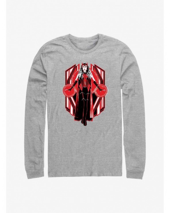 Pre-sale Marvel WandaVision Scarlet Witch Long Sleeve T-Shirt $10.00 T-Shirts