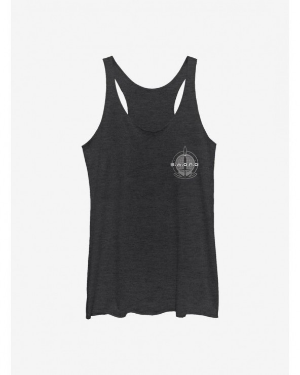 Clearance Marvel WandaVision Logo S.W.O.R.D Girls Tank $10.15 Tanks