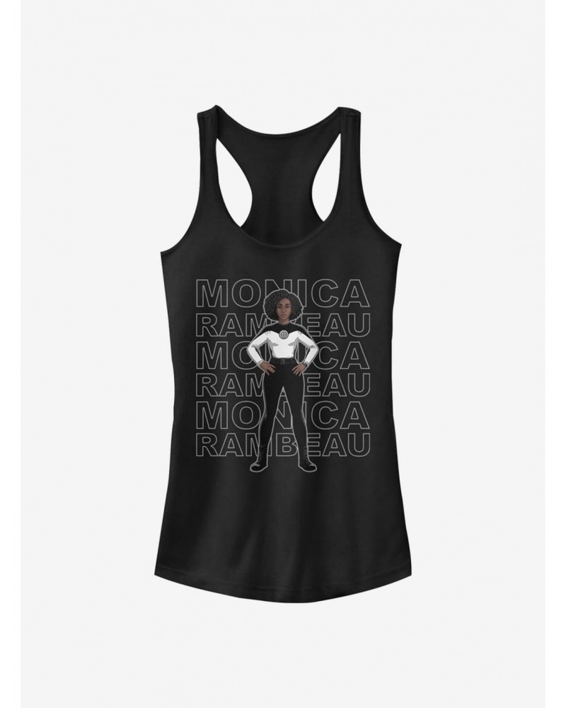 Crazy Deals Marvel WandaVision Agent Monica Name Stack Girls Tank $7.57 Tanks