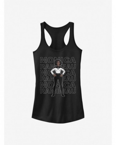 Crazy Deals Marvel WandaVision Agent Monica Name Stack Girls Tank $7.57 Tanks