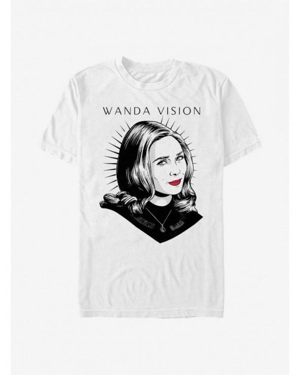 Trendy Extra Soft Marvel WandaVision Red Lip Highlight T-Shirt $12.72 T-Shirts